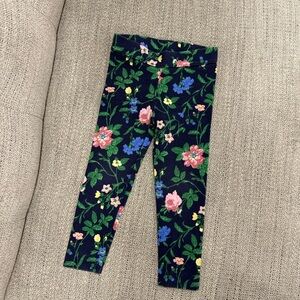 Janie and Jack Navy Floral Kids Leggings